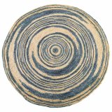 Tppe Alexandra House Living Brun Naturlig fiber 120 x 120 cm Cirkulr #1
