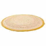 Tppe Alexandra House Living Brun Naturlig fiber 120 x 120 cm Cirkulr #7