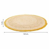 Tppe Alexandra House Living Brun Naturlig fiber 120 x 120 cm Cirkulr #19