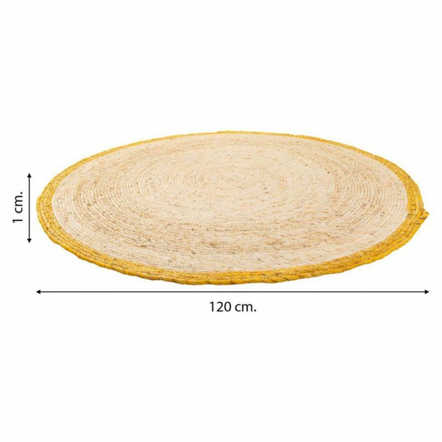 Tppe Alexandra House Living Brun Naturlig fiber 120 x 120 cm Cirkulr #19