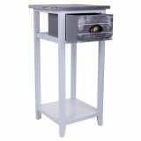 Natbord Alexandra House Living Hvid 30 x 63 x 30 cm #7