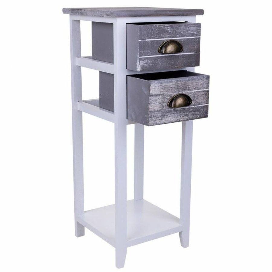 Natbord Alexandra House Living Hvid 30 x 73 x 30 cm #7