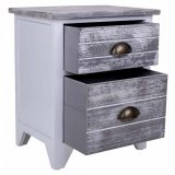 Natbord Alexandra House Living Hvid 28 x 45 x 38 cm #7