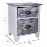 Natbord Alexandra House Living Hvid 28 x 45 x 38 cm #19