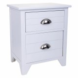 Natbord Alexandra House Living Hvid 28 x 45 x 38 cm #1