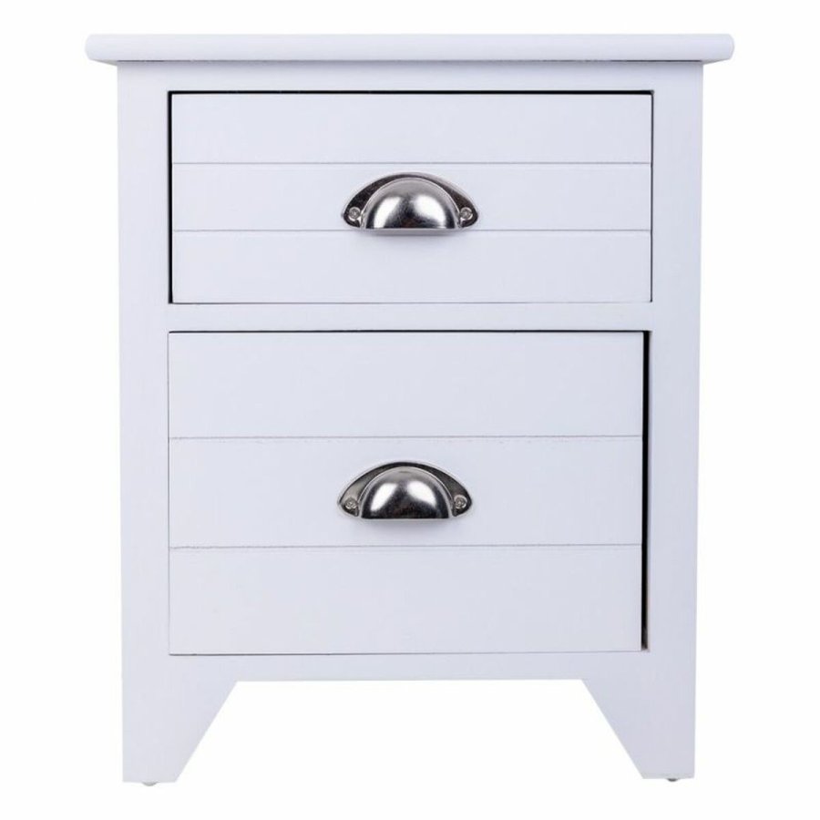 Natbord Alexandra House Living Hvid 28 x 45 x 38 cm #13