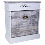 Skostativ Alexandra House Living Hvid 28 x 58 x 50 cm 1 skuffe #1