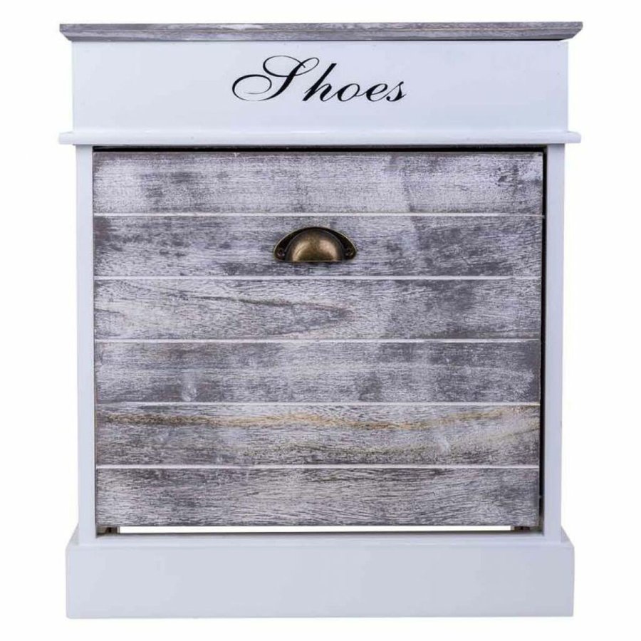Skostativ Alexandra House Living Hvid 28 x 58 x 50 cm 1 skuffe #13