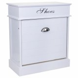 Skostativ Alexandra House Living Hvid 28 x 58 x 50 cm 1 skuffe #1