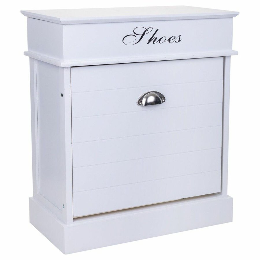 Skostativ Alexandra House Living Hvid 28 x 58 x 50 cm 1 skuffe #1