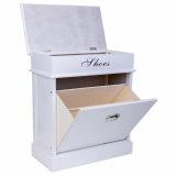 Skostativ Alexandra House Living Hvid 28 x 58 x 50 cm 1 skuffe #7