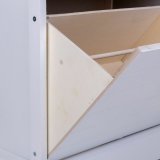 Skostativ Alexandra House Living Hvid 28 x 58 x 50 cm 1 skuffe #37