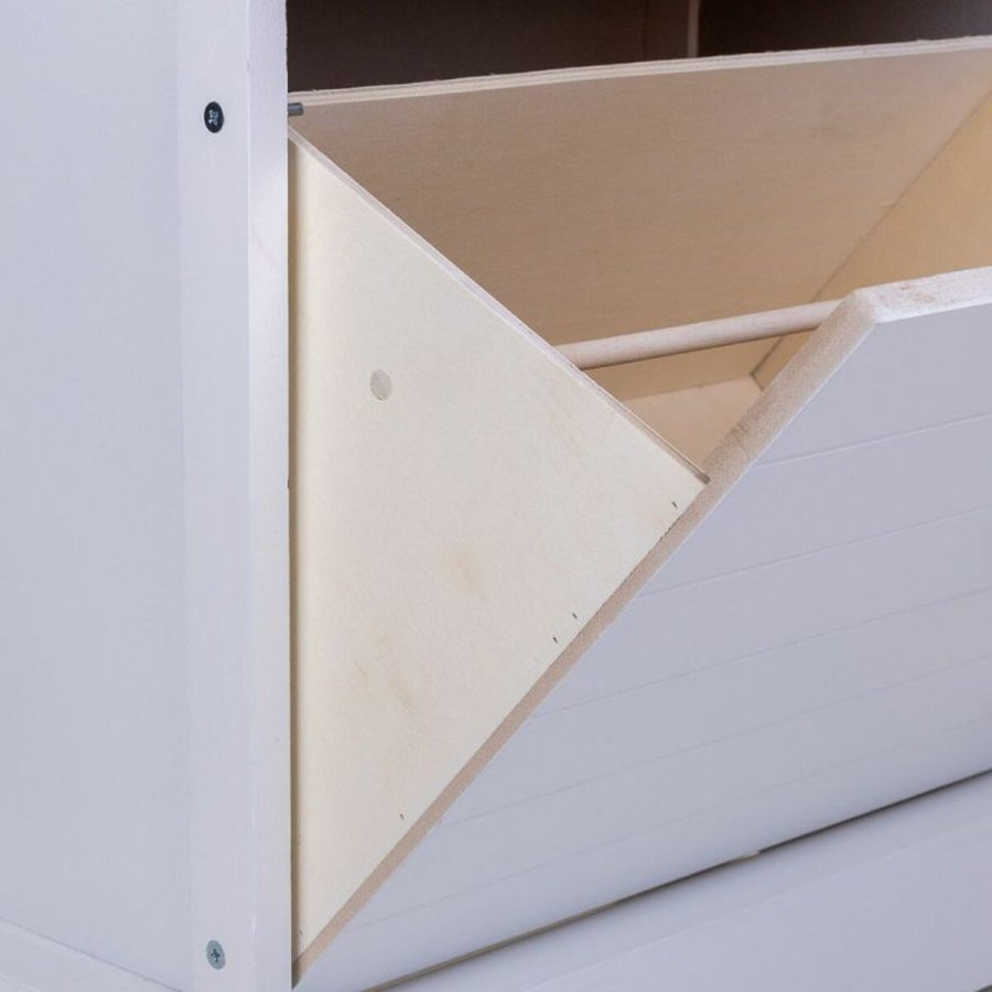 Skostativ Alexandra House Living Hvid 28 x 58 x 50 cm 1 skuffe #37