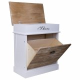Skostativ Alexandra House Living Hvid 28 x 58 x 50 cm 1 skuffe #7