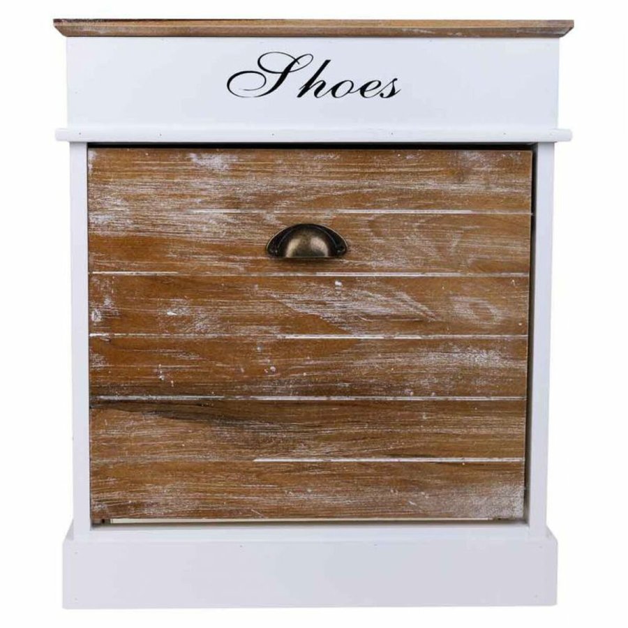 Skostativ Alexandra House Living Hvid 28 x 58 x 50 cm 1 skuffe #13