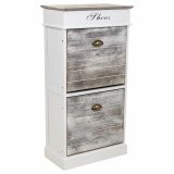 Skostativ Alexandra House Living Hvid 28 x 98 x 50 cm 2 skuffer #1