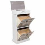 Skostativ Alexandra House Living Hvid 28 x 98 x 50 cm 2 skuffer #7