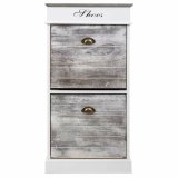 Skostativ Alexandra House Living Hvid 28 x 98 x 50 cm 2 skuffer #13