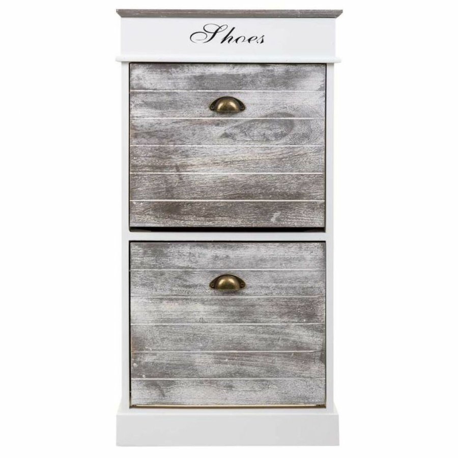 Skostativ Alexandra House Living Hvid 28 x 98 x 50 cm 2 skuffer #13