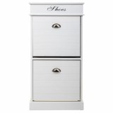 Skostativ Alexandra House Living Hvid 28 x 98 x 50 cm 2 skuffer #13