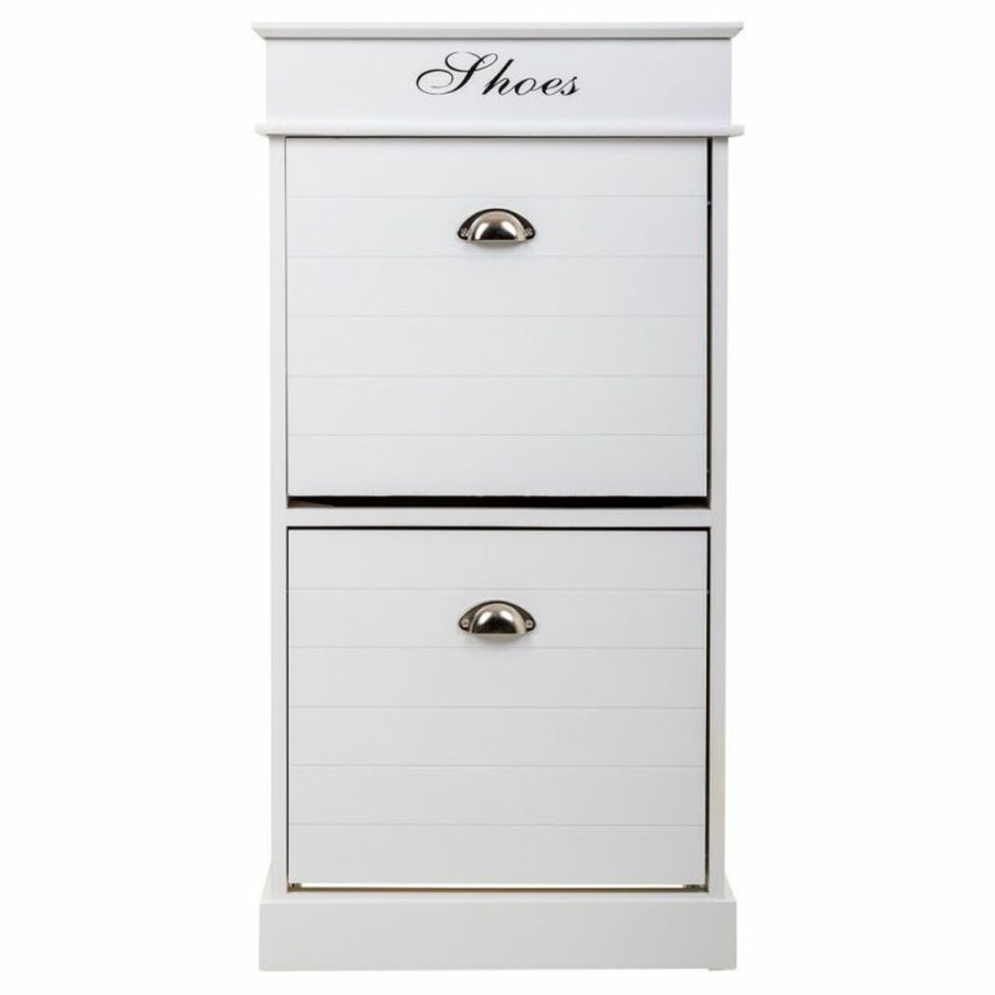 Skostativ Alexandra House Living Hvid 28 x 98 x 50 cm 2 skuffer #13