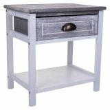 Natbord Alexandra House Living Hvid 29 x 42 x 40 cm #1