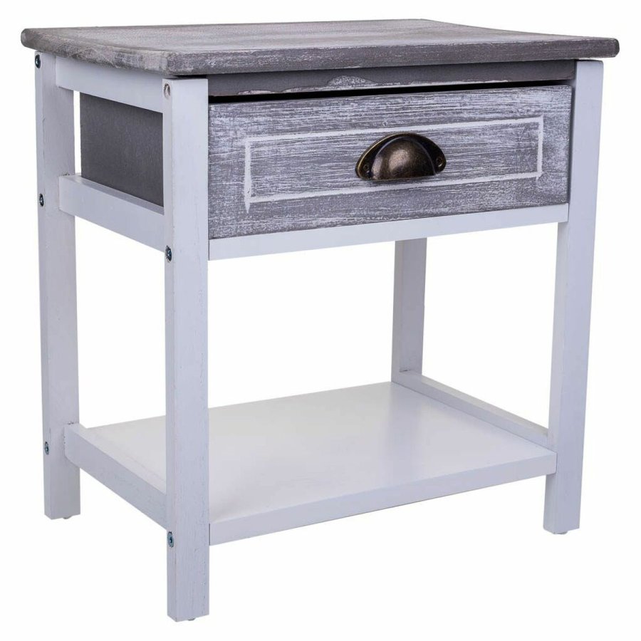 Natbord Alexandra House Living Hvid 29 x 42 x 40 cm #1