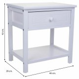 Natbord Alexandra House Living Hvid 29 x 42 x 40 cm #31