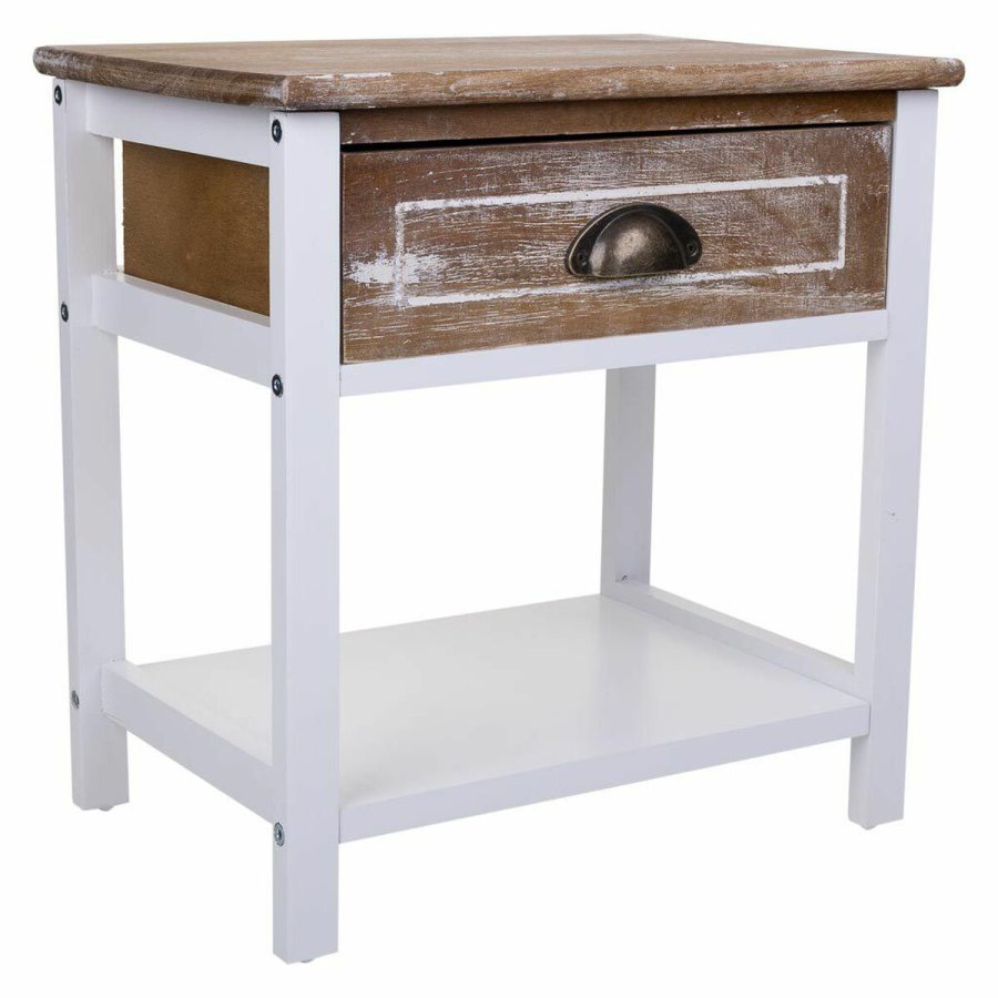 Natbord Alexandra House Living Hvid 29 x 42 x 40 cm #1