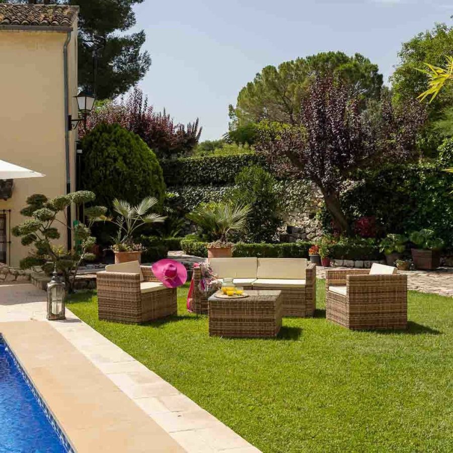 Have mbler Alexandra House Living Brun Natur 65 x 45 x 75 cm 4 Dele #3