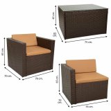 Have mbler Alexandra House Living Brun 65 x 45 x 75 cm 4 Dele #6