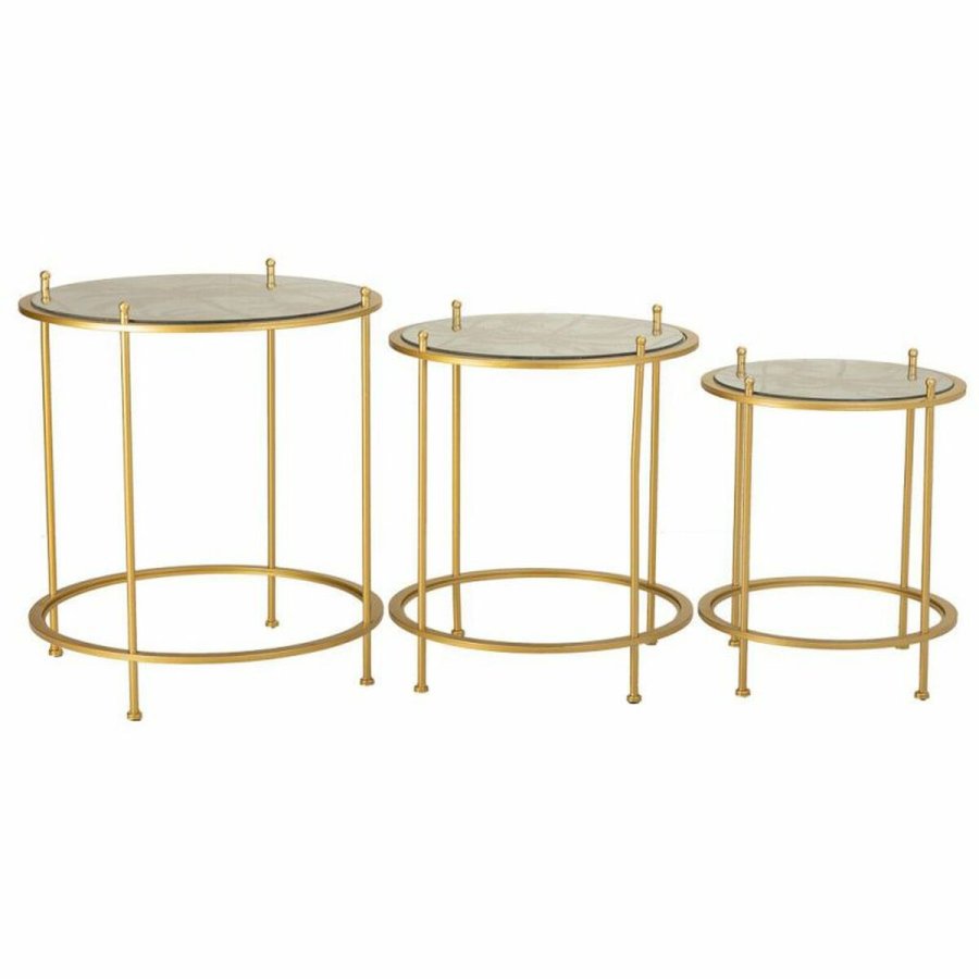 St med 3 borde Alexandra House Living Guld 53 x 60 x 53 cm #3