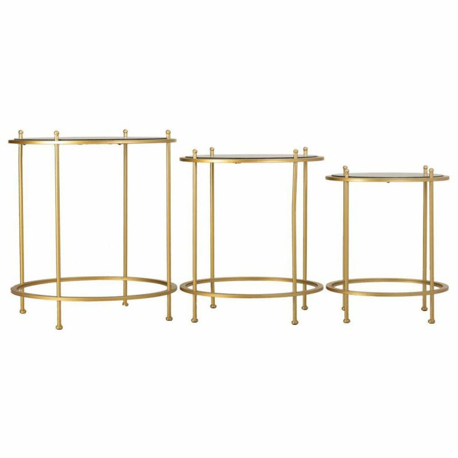 St med 3 borde Alexandra House Living Guld 53 x 60 x 53 cm #4