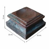 Lysestage Alexandra House Living Brun Akacie Mangotr 22 x 12 x 22 cm #3