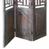 Sammenfoldelig skrm Alexandra House Living Brun Akacie Mangotr 3 x 176 x 114 cm Traditionel stil #4