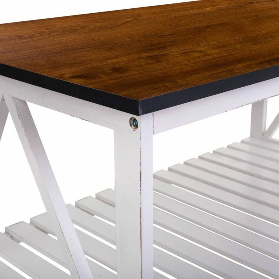 Sofabord Alexandra House Living Hvid Paulonia tr Tr MDF 53 x 46 x 92 cm #7