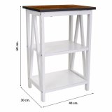 Hylder Alexandra House Living Hvid Paulonia tr Tr MDF 30 x 60 x 40 cm #5