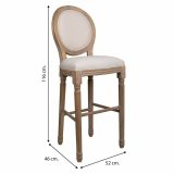 Taburet Alexandra House Living Fldefarvet Gummi Tr 46 x 116 x 52 cm #25