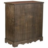Flaskereol Alexandra House Living Brun Tr Metal 31 x 69 x 63 cm Mbler 2 skuffer 16 flasker #17