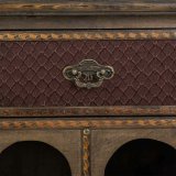 Flaskereol Alexandra House Living Brun Tr Metal 31 x 69 x 63 cm Mbler 2 skuffer 16 flasker #25
