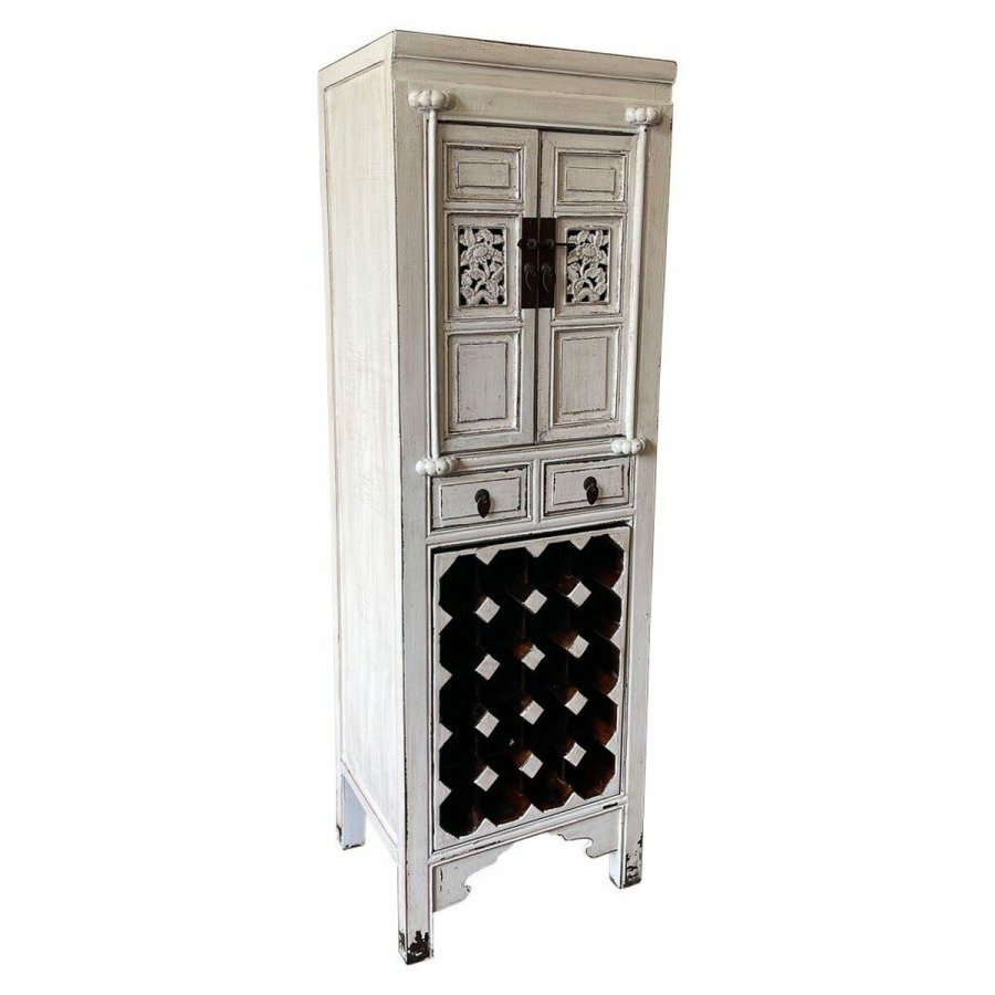 Flaskereol Alexandra House Living Hvid Tr Elmetr 45 x 170 x 55 cm #1