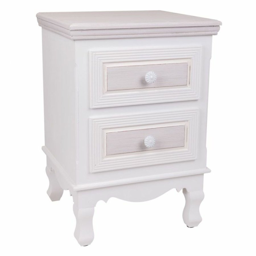 Natbord Alexandra House Living Hvid 33 x 53 x 37 cm #1