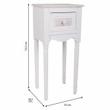 Natbord Alexandra House Living Hvid 26 x 72 x 33 cm #7