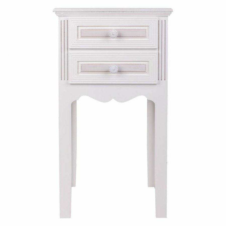 Natbord Alexandra House Living Hvid 28 x 69 x 38 cm #19