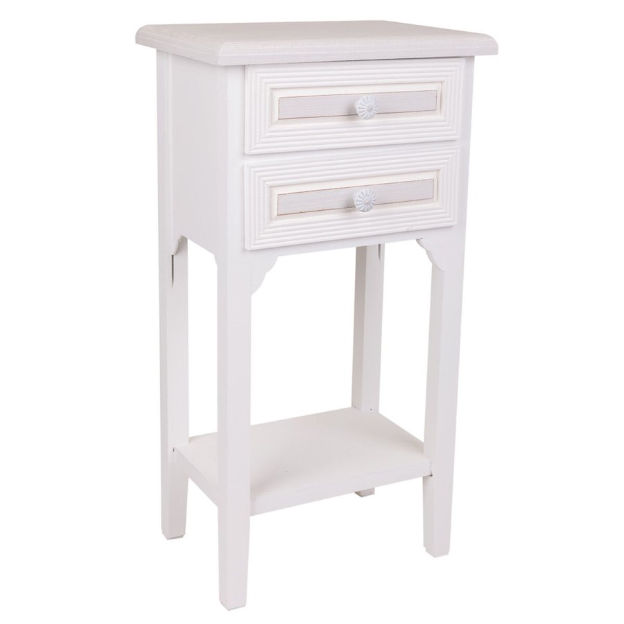Natbord Alexandra House Living Hvid 26 x 69 x 37 cm #1