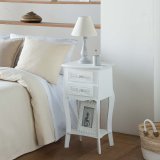 Natbord Alexandra House Living Hvid 31 x 71 x 38 cm #7