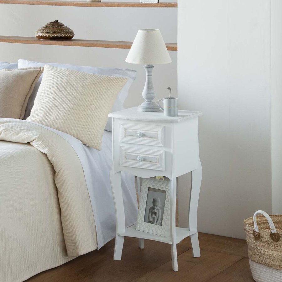 Natbord Alexandra House Living Hvid 31 x 71 x 38 cm #7