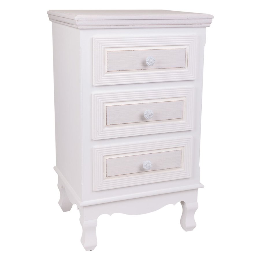 Natbord Alexandra House Living Hvid 33 x 68 x 41 cm #1