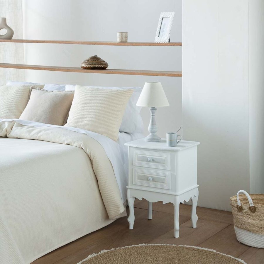 Natbord Alexandra House Living Hvid 34 x 57 x 42 cm #7