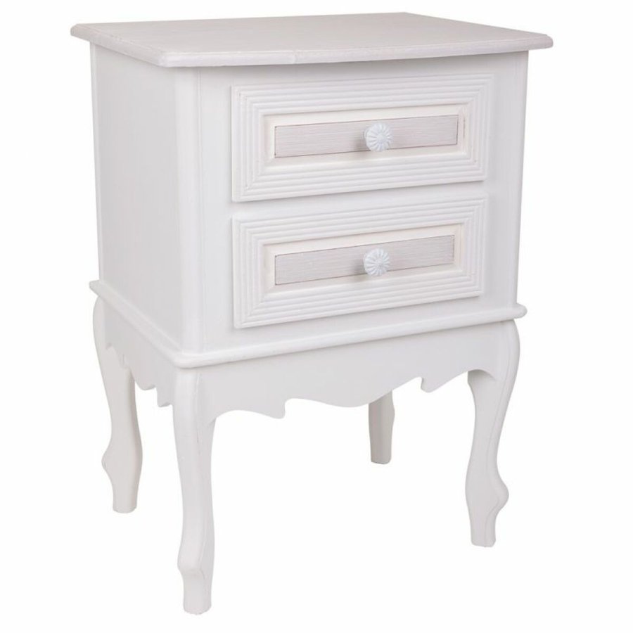 Natbord Alexandra House Living Hvid 34 x 57 x 42 cm #1
